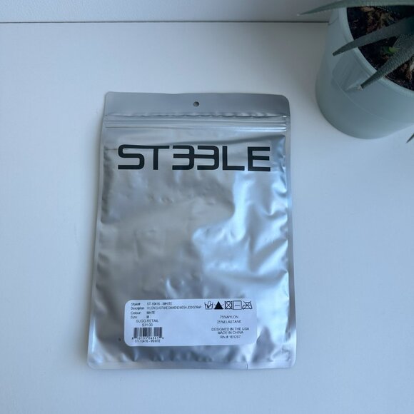 ST33LE - White Nylon Elastane Diamond Mesh Jockstrap (M) - Picture 6 of 7